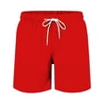 thumbnail image 4 of Ruyang Boys Quick Drying Shorts Cotton Casual Surfing Beach Shorts Summer Stretch Swim Shorts with Adjustable Drawstring, 4 of 5