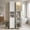 White, variant on LEDREM Bathroom Storage Cabinet 67" Tall Narrow Wooden Freestanding Cabinet with Automatic Door Lights, Adjustable Shelves,White