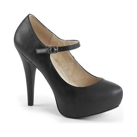 - Women's Pleaser Pink Label Chloe 02 Platform Mary Jane