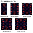thumbnail image 4 of Chenille Print Shower Curtain for Bathroom, 4 of 6