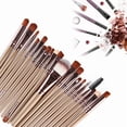 thumbnail image 4 of 20 Pcs Makeup Brushes Proffesional Cosmetics for Face Makeup Brush Set Powder Concealer Eyeshadow Eyebrow Lip Brush Beauty Tools, Black, 4 of 8