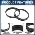 thumbnail image 5 of 76.1mm to 70.1mm Car Wheel Hub Centric Rings Black Polycarbonate Wheels Center Shaft Shock Absorbing Hubrings 4 Pcs, 5 of 7