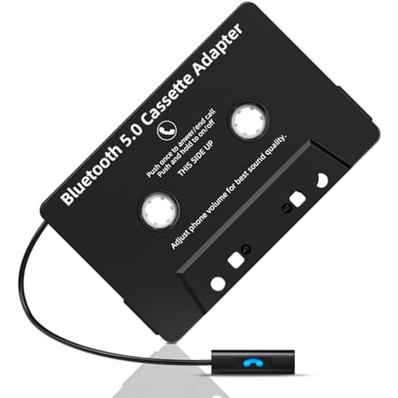 Car Bluetooth Cassette Reciver, Tape Player BT 5.0 Cassette Aux Adapter with Hands-Free
