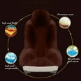 thumbnail image 6 of Winter Car Seat Cushion, Soft Furry Mat with Non-Slip Backing for Cold Weather Driving, Provides Warmth and Comfort on Vehicle Seats(Coffee), 6 of 6