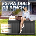 thumbnail image 5 of Nihsuao 230 Gallon Large Deck Box, Lockable Resin Outdoor Indoor Storage Box with Handles, Waterproof UV Resistant for Patio Furniture Cushions, Garden Tool, Pool Float, Black, 5 of 6