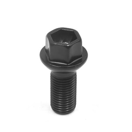 - 14mm Thread Dia Black Metal Wheel Lug Bolt Stud Screw Fastener for Benz