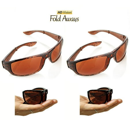 Fold Aways Sunglasses Deluxe- 2 Pack (Tortoise)