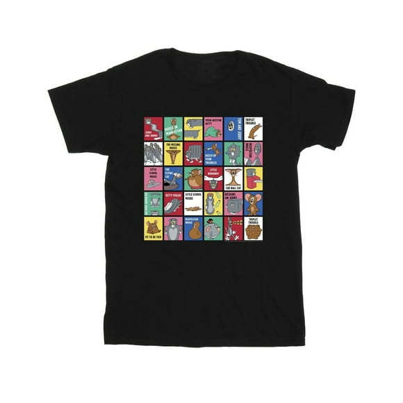 Tom And Jerry T-Shirt à Carreaux pour Hommes