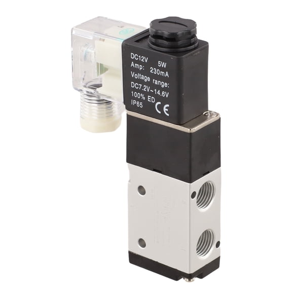 Dc 12V 3V210-08 2 Position 3-Way 1/4 Pt Air Pneumatic Solenoid Valve 0.15-0.8Mpa