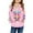 Swt 125# Pink, variant on WAYUTE Girls Sweatshirt Long Sleeve Zip Up Hoodie with Cute Print Pullover for Kids and Toddler Casual Wear and Sports Outdoor Activities