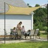 ShadeLogic Sun Shade Sail 16 Foot Square - Sand