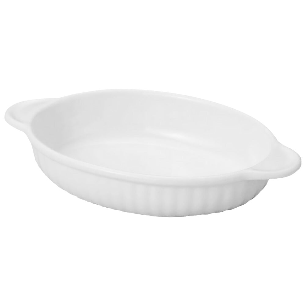 Homemaxs Ceramic Bakeware with Double Handles Oval Shaped Baking Tray