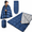 Deep Sky Blue-1LB 6OZ / 79" x 55", variant on Down Camping Blanket - Lightweight Packable Warm & Puffy Outdoor Travel Quilt For Sleep Hikingpacking Stadium Festivals Water-res