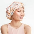 Kitsch Luxury Shower Cap for Women, Reusable Shower Cap for Long Hair