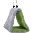 thumbnail image 1 of Nido de pájaros para loros, hamaca cálida de invierno, jaula colgante para cueva, casa de felpa, cabaña Triangular suave, hamaca, cueva colgante, cabaña duradera para acurrucarse, cama de, 1 of 5