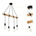 thumbnail image 3 of 4 Lights Round Rustic Pendant Lamp Farmhouse Chandelier Lighting Ceiling Light for 129ft² Kitchen, Living Room, Dining Room, 3 of 20