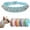 Light Blue, variant on 1Pcs Spiked Dog Collar, Female Studded Dog Collar PU Leather Mushrooms Rivet Spike Puppy Collars Adjustable for XXS XS Small Medium Large Dogs and Cats