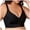 Black, variant on GEWSEY Daisy Bras for Older Women No Underwire Front Closure Comfort Senior Wireless Snap Closing Bra (Black, 3XL)