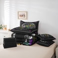 thumbnail image 6 of Homewish Kawaii Daisy Flower 7-Piece Bedding Comforter Set,Boho Bohemain Theme King Bedding Sets,Colorful Floral Leaves Bed Sheets For Kids,Breathable Home Decor Reversible, 6 of 8