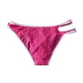 thumbnail image 4 of LODIENY Lace Frilly Panties for Men One Sided Cross Over Double Belt Pouch Mesh Briefs Underwear Pink XL, 4 of 6