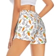 thumbnail image 3 of Disketp Cute Rabbit Print Women's Shorts Workout Shorts for Athletic Gym Running Shorts with Phone Pockets, 3 of 8