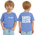 thumbnail image 6 of Big Bro Shirt,Baby Boy Chenille Patch Letter Brother Shirt Toddler Big Bro Club Summer Announcement Short Sleeve Tee Tops Light Blue 9-10Y, 6 of 6