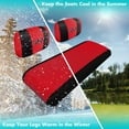 thumbnail image 4 of 10L0L Golf Cart Front Seat Cover for Yamaha G2 G9 G16 G22 & Club Car DS Pre-2000, W/ Two Separate Seat Backs Cover , Red+Black, 4 of 7