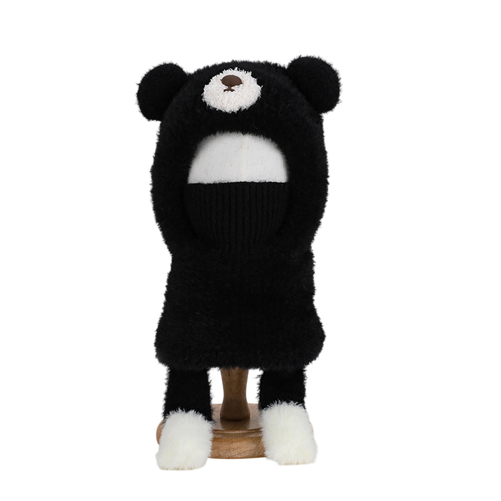 Gamivast Kids Winter Fleece Balaclava Hat for Boys And Girls Warm Full Face Ski Mask Hood Cap Windproof Fuzzy Fleece Neck Warmer Gaiter Toddler Bear Ear Beanies Hats