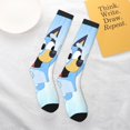 thumbnail image 6 of Saiise Bluey Funny Socks Men Women Boys Kids Adults Novelty Graphic Crew Tube Socks Crazy Design Casual Dress Socks for Sports,Running,Travel, 6 of 7