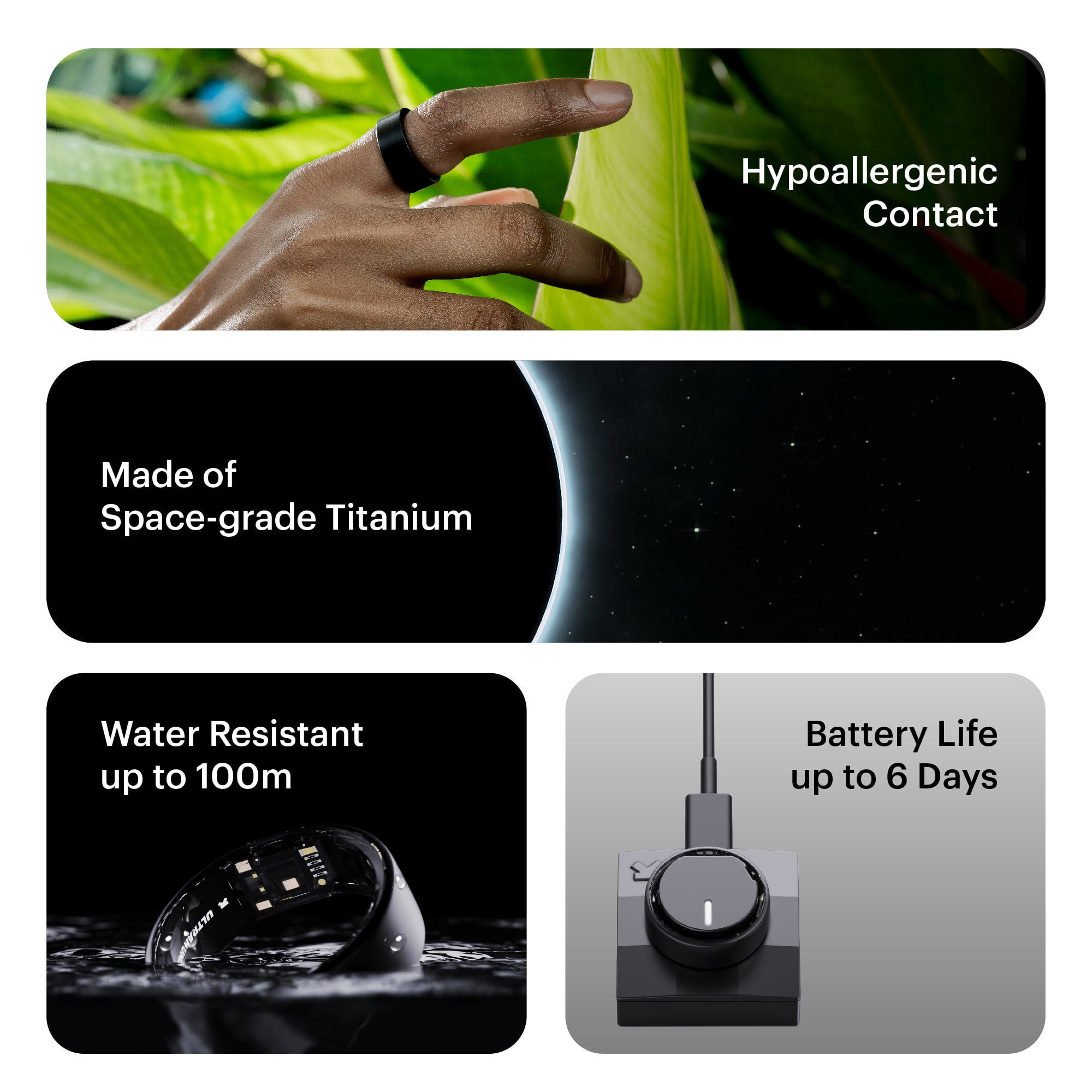 Ultrahuman Ring AIR Argent Spacial - Taille 5