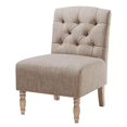 thumbnail image 1 of Madison Park Lola Tufted Armless Chair Beige See Below, 1 of 4
