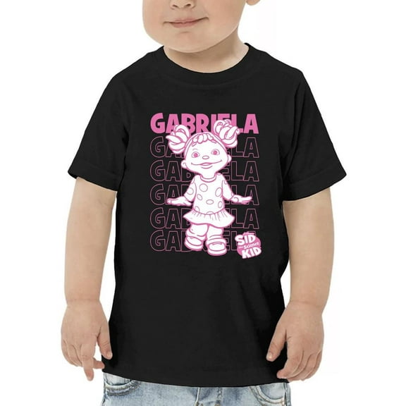 Playful Gabriela Sid the Science Kid Fun Character Graphic Toodler's T-shirt