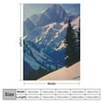 thumbnail image 4 of Pratyus Snow Mountain Theme Flannel Throw Blanket for Couch Sofa Bed Home Decor All Seasons Soft Plush Blanket 40x50in, 4 of 6