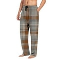 thumbnail image 5 of purcolt Mens Pajama Pants Soft Pjs Plaid Sleep Pants Lounge Bottoms with Pockets & Elastic Waist Sleepwear for Men, 5 of 9