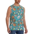 thumbnail image 2 of Bixox Men's Cute Conch Printed Shirt Sleeveless Fitness Tank Top-XX-Large, 2 of 5