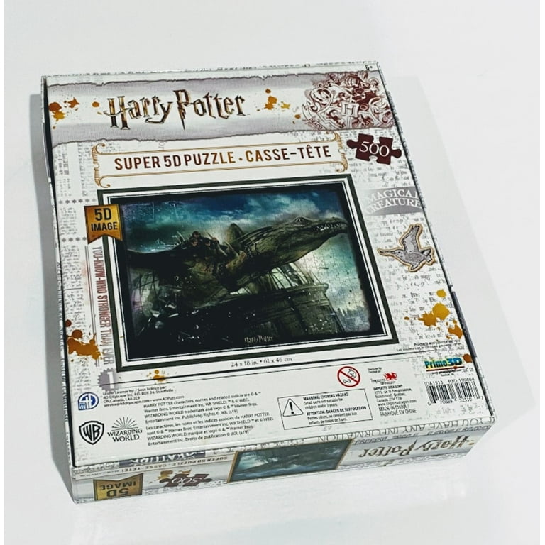 Harry Potter Puzzle Super 5D Image - Magical Creature 500 Jigsaw Puzzle  Ages 6+ 