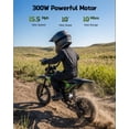 thumbnail image 2 of Wisairt 36V Kids Electric Dirt Bike for Kids Aged 6-10, Green, 2 of 7