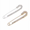 thumbnail image 2 of piezas broche para mujer suéter chal clip cristal artificial y broche de perlas, 2 dorados y plateados, 2 of 5