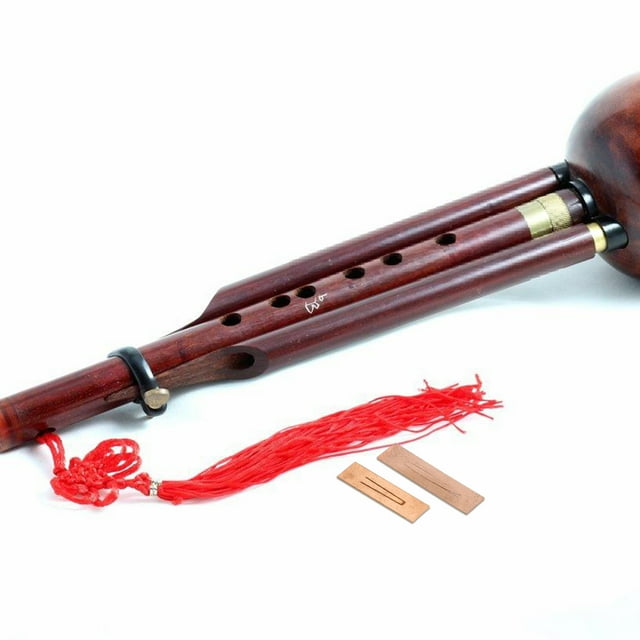 OULII 2Sets Professional Golden Hulusi Reed Replacement for Chinese Cucurbit Flute Tuning Accessories