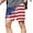 Khaki, variant on Fewfanhot Men's American Flag Print Casual Shorts, Patriotic Stripe Quick-Dry Summer Board Shorts with Pockets, S-3XL