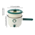 thumbnail image 4 of Olla eléctrica antiadherente de 1,5 l, mini olla eléctrica con vaporera de 600 W, 4 of 8