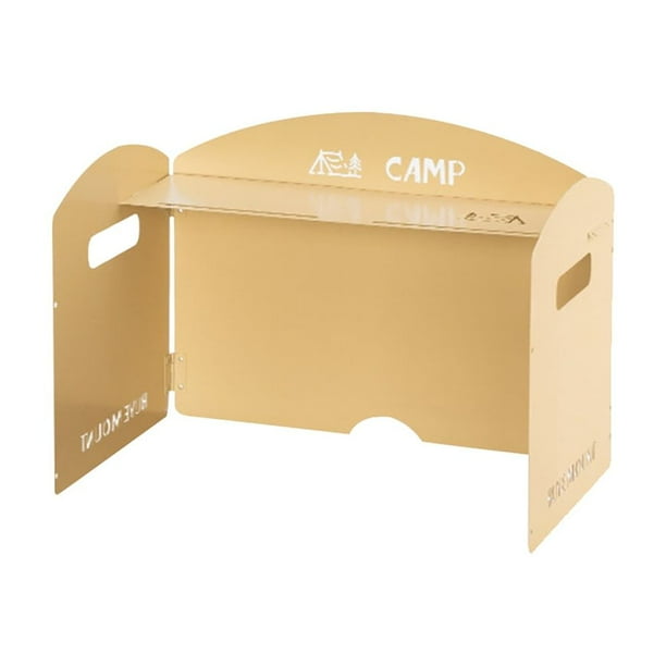 Estufa Casete Plegable Portátil para Parabrisas Protector Contra El Viento Acampar Barbacoa