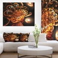 thumbnail image 1 of Art Numérique Fleur Fractale Orange Foncé - Impression sur Toile Florale, 1 of 3