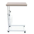 thumbnail image 5 of Hospital Home Bed Side Table Overbed Rolling Tray Adjustable Bedside Working Desk Side Table, 5 of 11