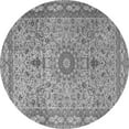 thumbnail image 1 of Ahgly Company Indoor Round Medallion Gray Traditional Area Rugs, 3' Round, 1 of 1
