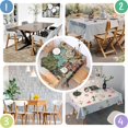 thumbnail image 4 of Vintage Pioneer Flower Collage Square Tablecloth,Waterproof Square Table Cover,Wipeable Spillproof Washable Table Cover for Home Kitchen Party Decor 42"X42"(107x107cm), 4 of 6