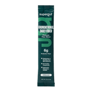 Supergut Foundational Fiber Unflavored Prebiotic Fiber Blend for Gut & Digestive Health, Stick Pack Box, 8 Servings