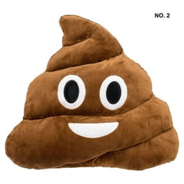 Soft Plush Emoji Pillows Smiling Poop Emoji Prince or Princess Brown or Pink Walmart