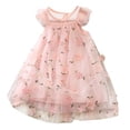 thumbnail image 4 of Vestido de princesa con tutú floral para niñas pequeñas, para fiestas, bodas y desfiles, 4-5 años, 4 of 8