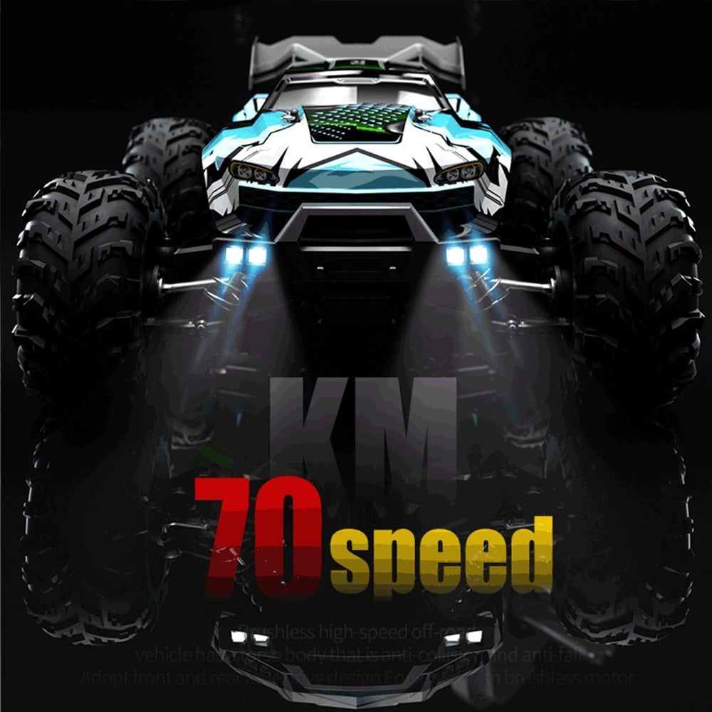 Teeggi 1/16 Fast RC Cars for Adults, Max 45mph Remote Control Car, Brushless Motor Electric Off Road RC Truck, 4WD High Speed Drift RC Car with 3 Lipo Batteries